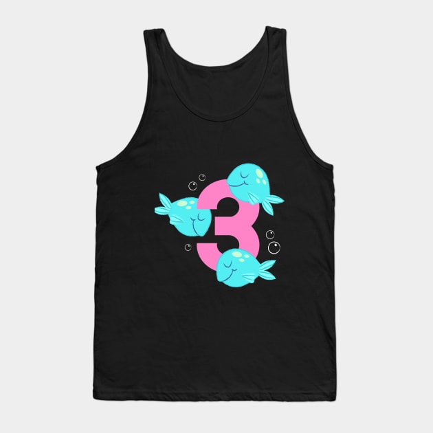 Mermaid Series: Number 3 Tank Top by TheMioStore